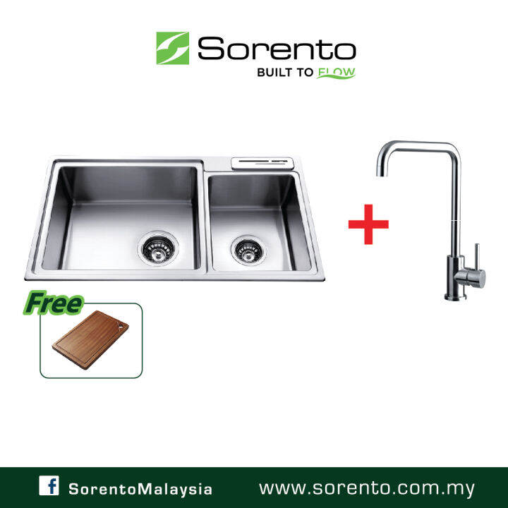 Sorento Srtks D Stainless Steel Undermount Double Bowl Kitchen