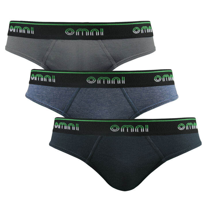 OMNI By SO EN Men S 3in1 Verdant Cotton Bikini Brief Lazada PH