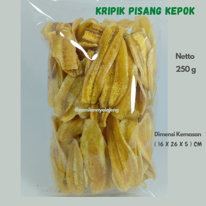 Keripik Pisang Kepok Jajanan Tradisional Asin Gurih Asli Khas Kebumen