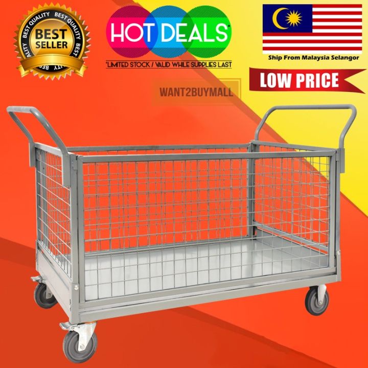 Kg Work Tainer Caged Trolley Logistic Cargo Warehouse Picking