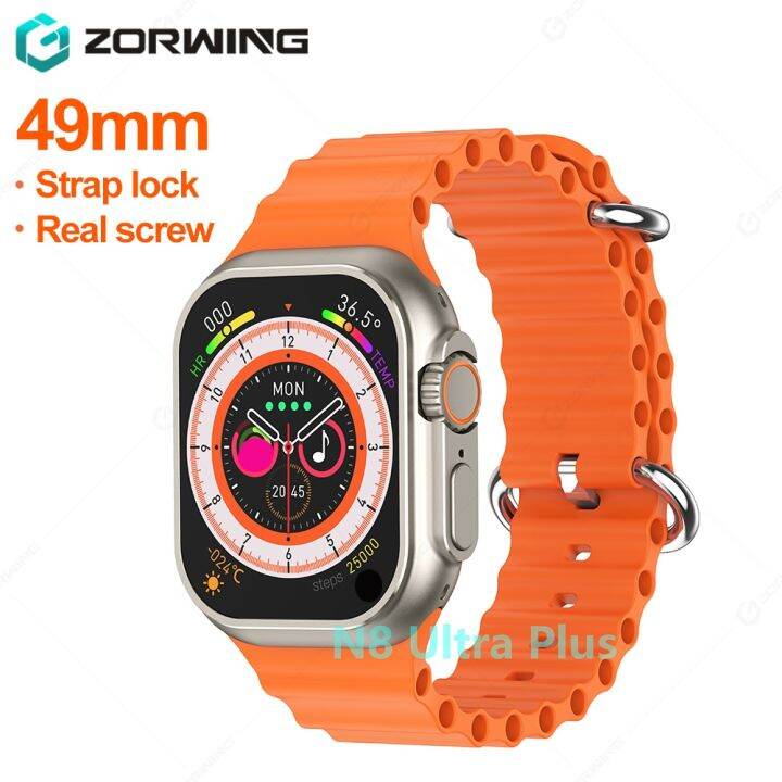 Smart Watch Mm N Ultra Plus Series Strap Lock Real Screws Iwo Men