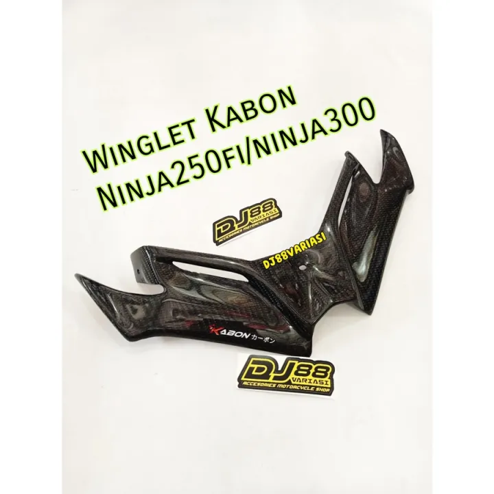 Winglet KABON Ninja 250 Fi Old Winglet Carbon Kevlar Ninja250fi 300