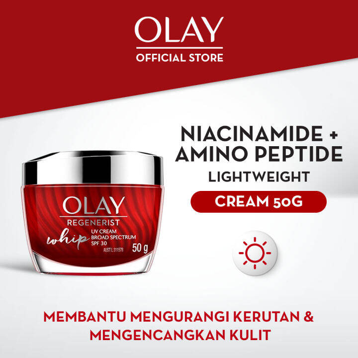 Olay Regenerist Whip Active Moisturizer UV SPF 30 Krim Ringan Pelembab