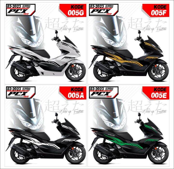 Striping Sticker Decal Cutting Honda Pcx All New Honda Pcx