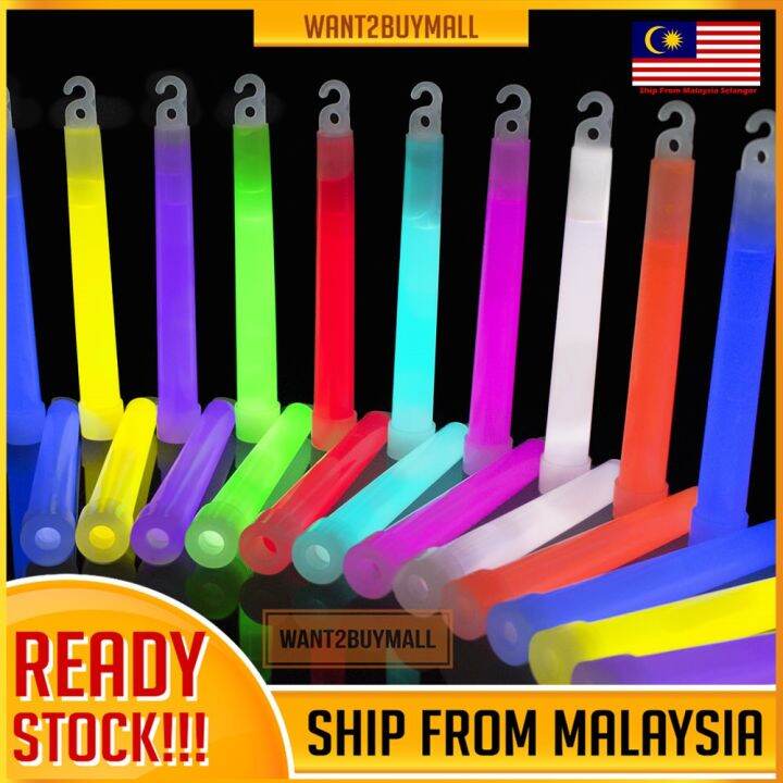 6 Inch LED Glow Sticks Light Stick Party Camping Safety Emergency