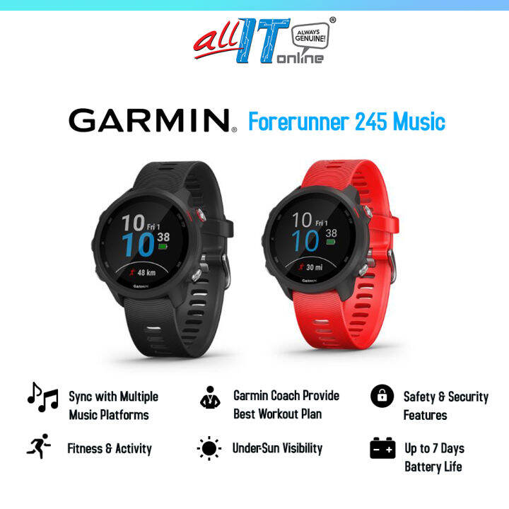 Garmin Forerunner Music Gps Running Smartwatch Lazada