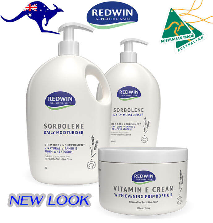 Redwin Vitamin E And EPO Moisturiser Cream 330g Redwin Sorbolene