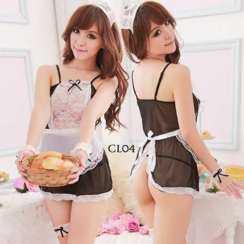 BAJU COSTUME COSPLAY MAID LINGERIE SEXY KOSTUM PELAYAN SEKSI WANITA