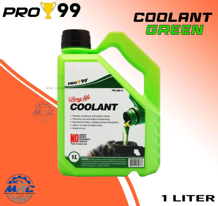 PRO 99 LONG LIFE Radiator COOLANT GREEN 1 Liter Lazada PH