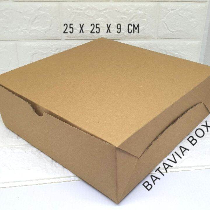 Box Nasi Dus Nasi Kotak Kue Uk 25x25x9 Polos Lazada Indonesia