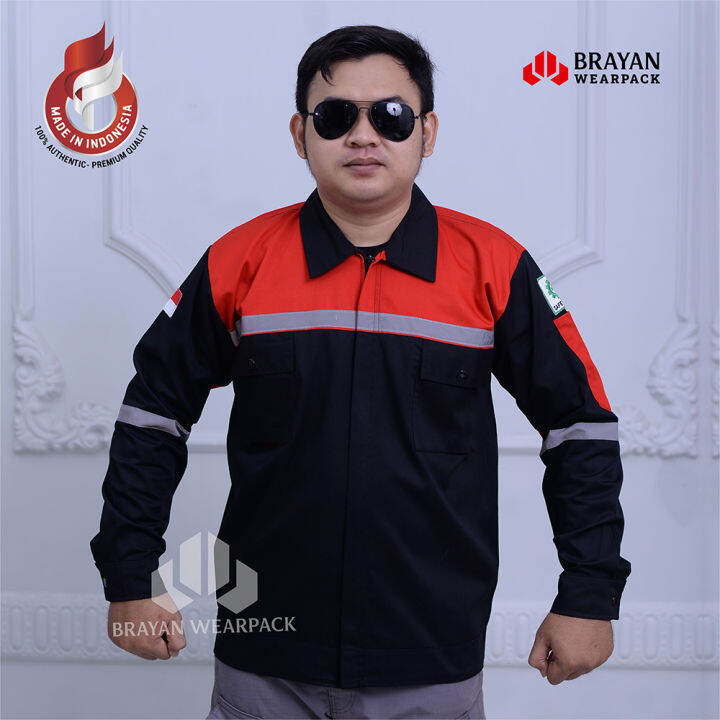 Baju Wearpack Safety Kemeja Kerja Pakaian Kerja Lapangan Proyek Apd K