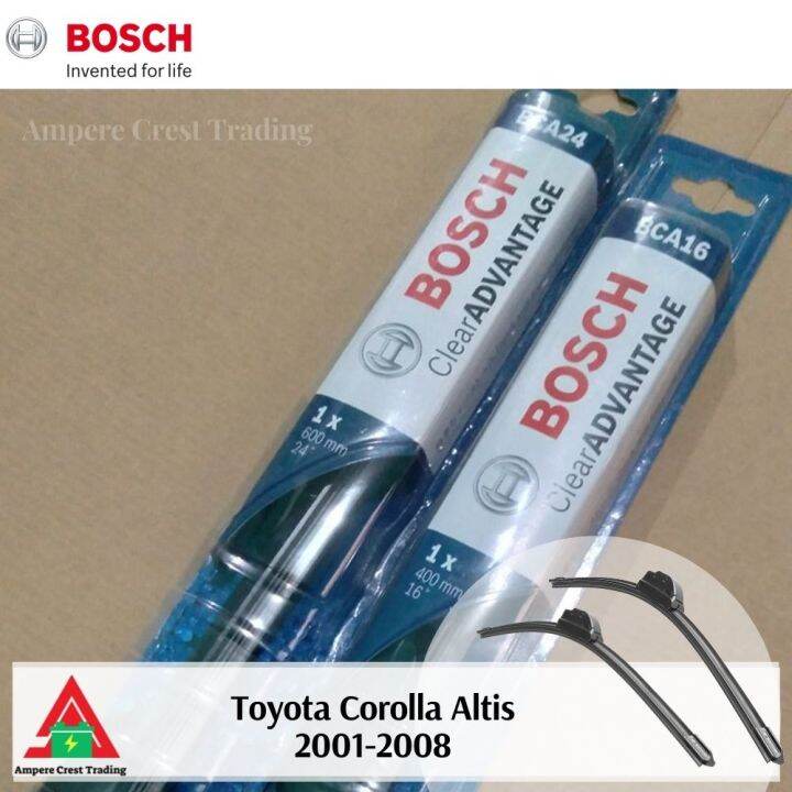 Bosch Clear Advantage Wiper Blade Set Of For Toyota Corolla