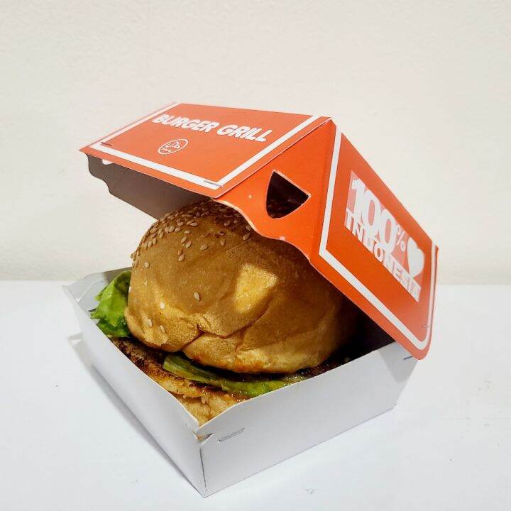 Kardus Burger Besar 50 Pcs Dus Burger Besar Packaging Burger