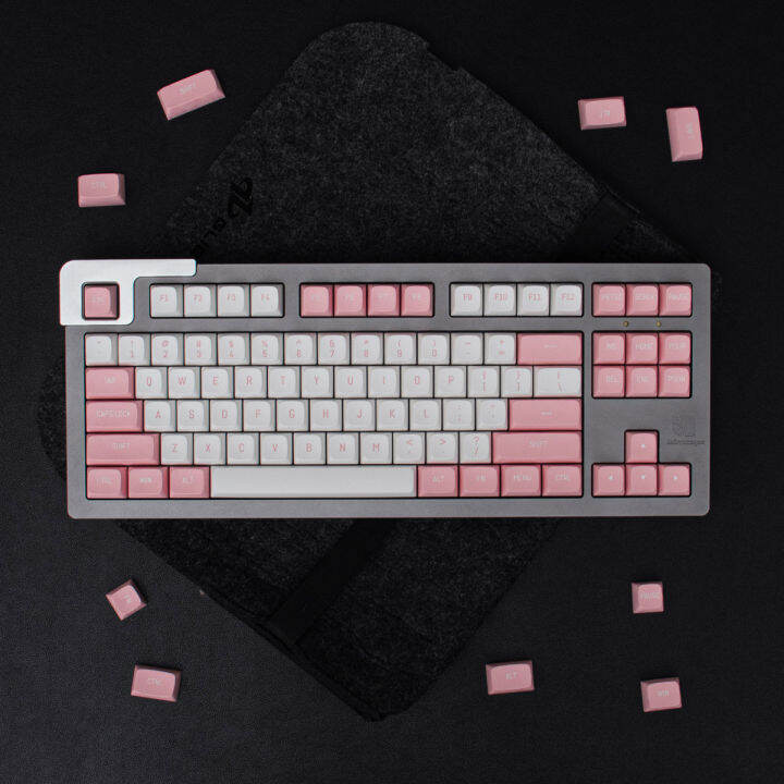 Keycap Onlyminimalist Pink And White Keycap Keys Msa Profile Abs