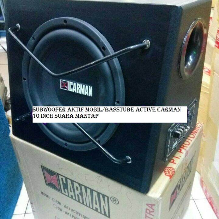 Subwoofer Aktif Mobil Basstube Active Carman 10 Inch Suara Mantap