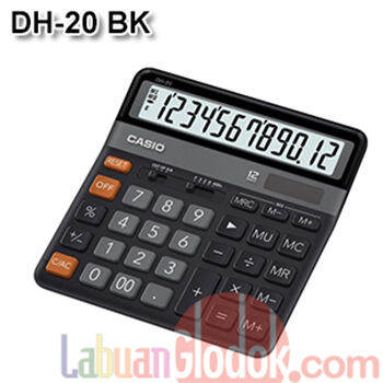 Kalkulator Digits Casio Dh Bk Black Lazada Indonesia