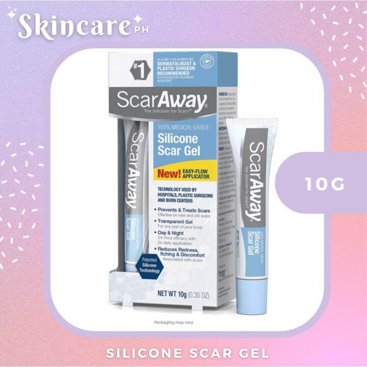 ScarAway Silicone Scar Gel 10g Clear Silicone Scar Sheets 6 Sheets