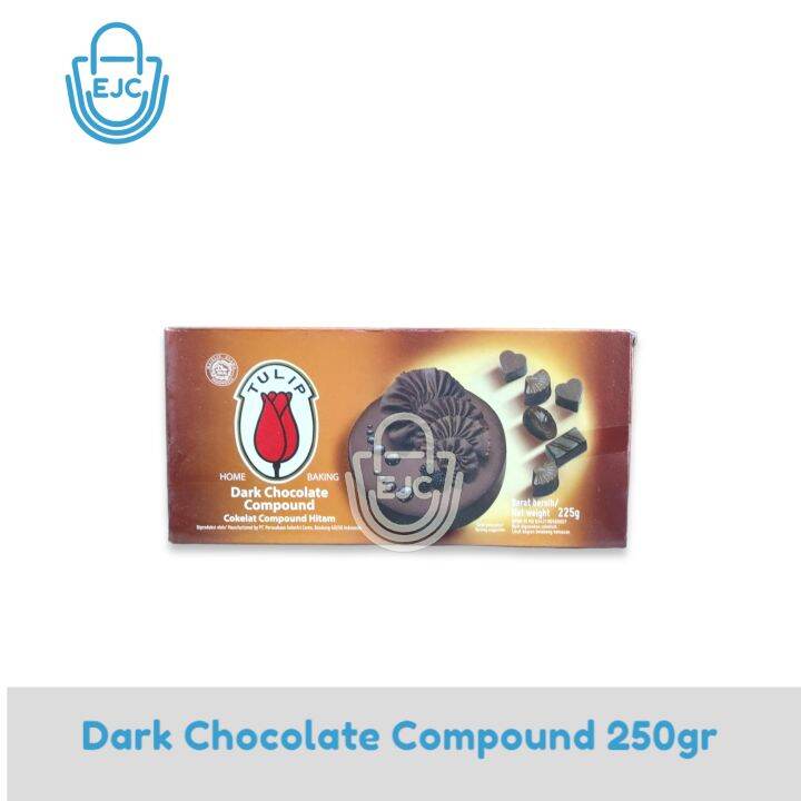 Coklat Batang Dark Tulip 250gr Dark Chocolate Compound DCC Lazada