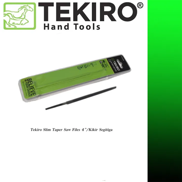 Tekiro Slim Taper Saw Files Tekiro Kikir Segitiga 4inch Untuk Gergaji