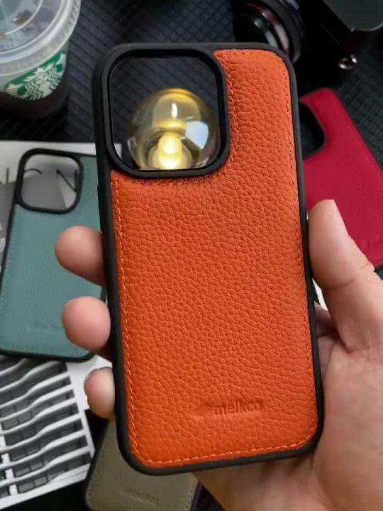 HOTMelkco เคสศพทมอถอหนงววแท หรหรา สไตลธรกจ สาหรบ Samsung