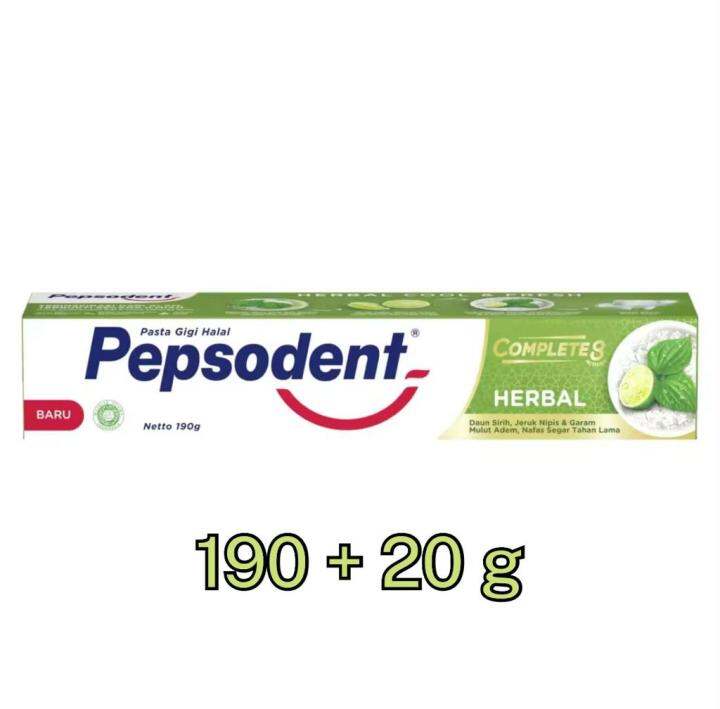 Pepsodent Pasta Gigi Complete 8 Herbal 190 20 Gr Lazada Indonesia