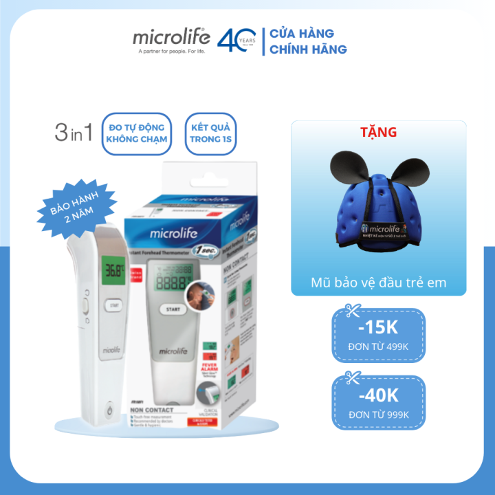 Nhiệt Kế Hồng Ngoại Đo Trán Microlife FR1MF1 Đo 3in1 Cho Kết Quả Chỉ