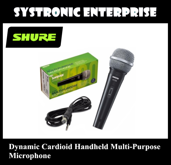 Shure Sv Dynamic Cardioid Handheld Multi Purpose Microphone Lazada