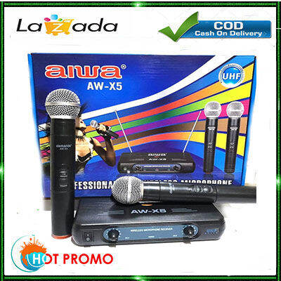 Mic Wireless AIWA AW X5 Profesional Microphone Lazada Indonesia