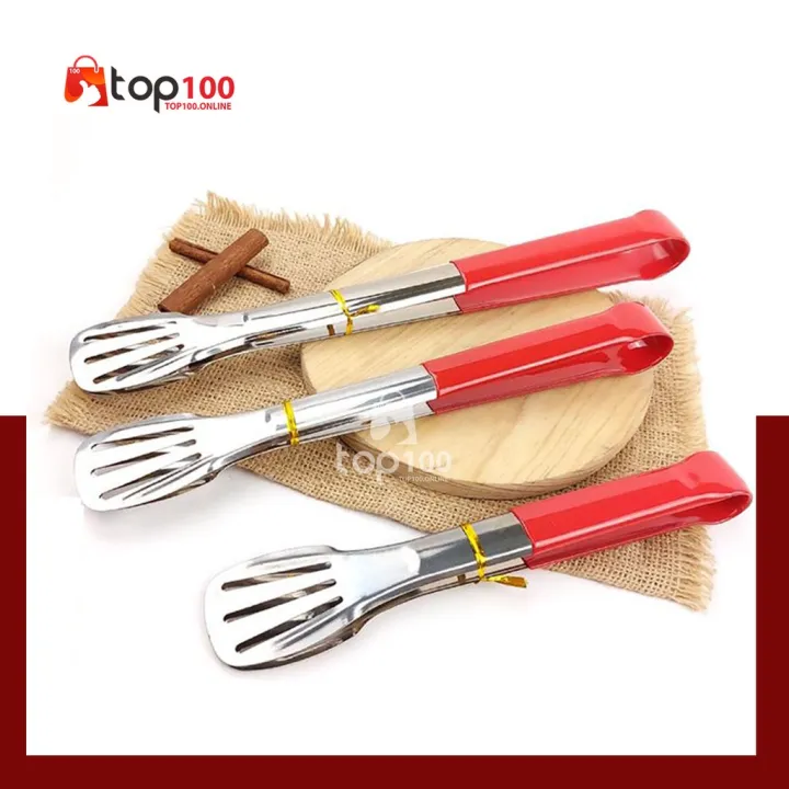 Top Capitan Roti Jepitan Makanan Gorengan Stainless Steel Penjepit