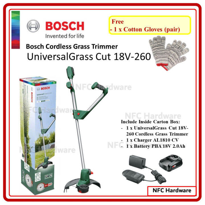 Bosch Universal Grass Cut V Cordless Grass Trimmer V Lazada