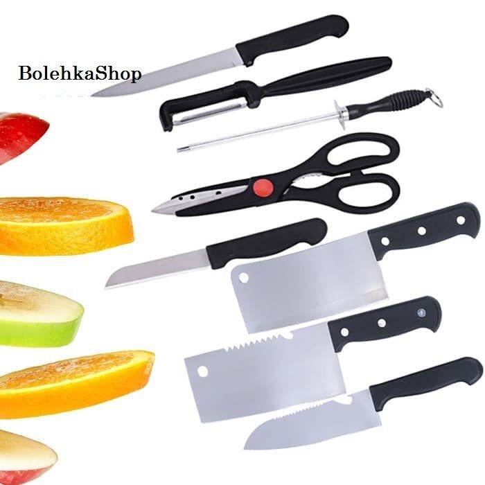 BOLEHKA Pisau Set Dapur Isi 8 Pcs 1068 Pisau Set 8 Pcs Pisau Set