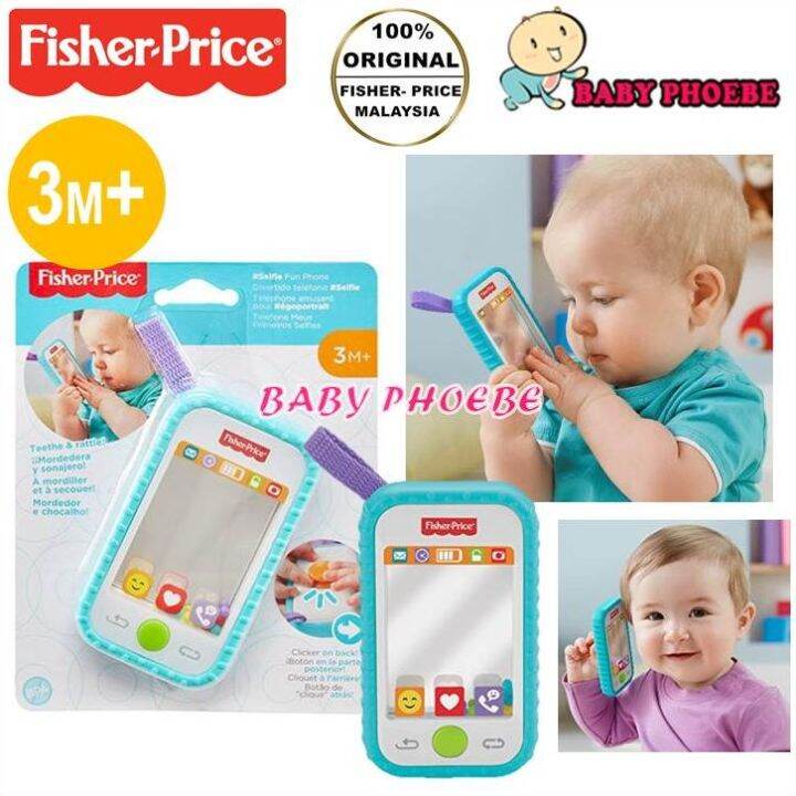 Fisher Price Selfie Fun Phone Teether Rattle M Lazada