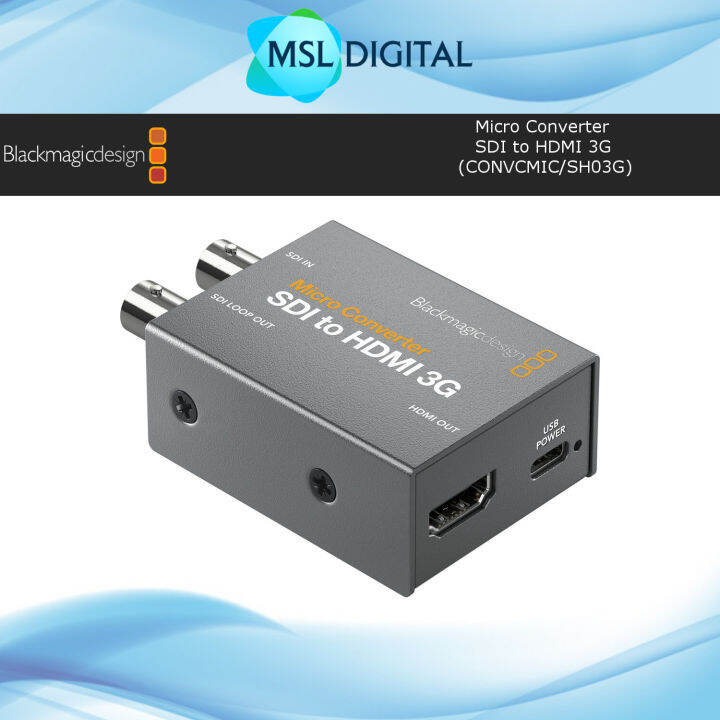 Blackmagic Design Micro Converter Sdi To Hdmi G Convcmic Sh G Lazada