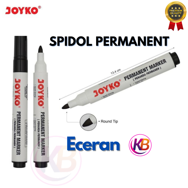 Spidol Joyko Permanent White Board Marker Tinta Tidak Bau Beracun