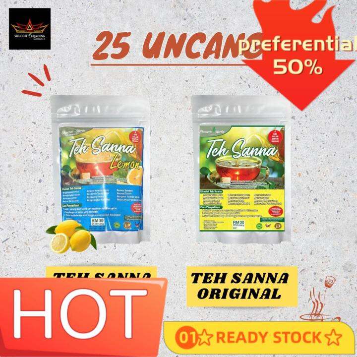 Drug Readystok Shucom Herbs Daun Sanna Uncang Original Teh Sanna