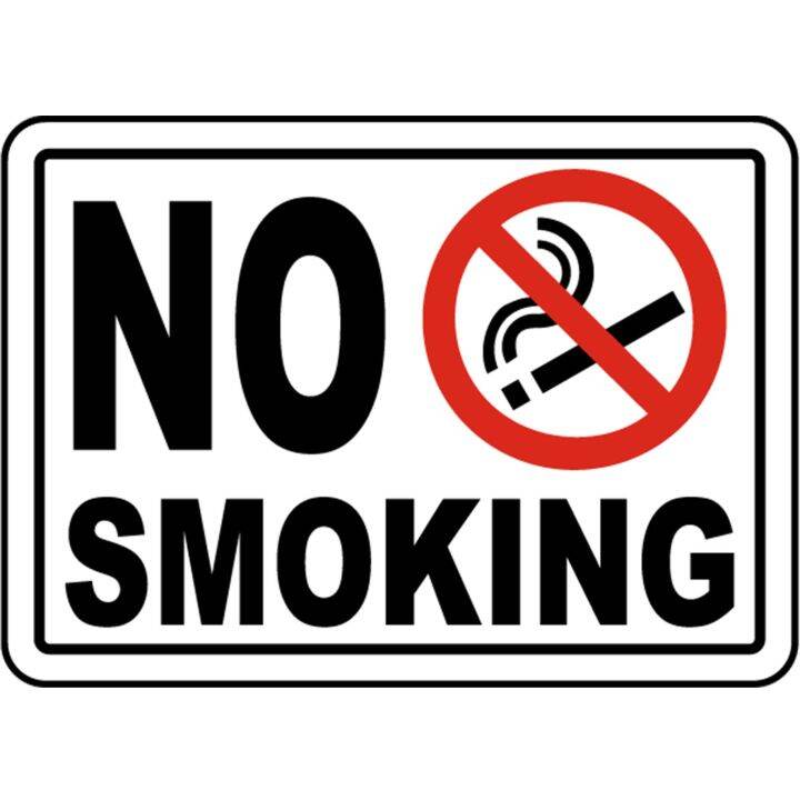 No Smoking Laminated Signage Waterproof A4 Size Lazada PH