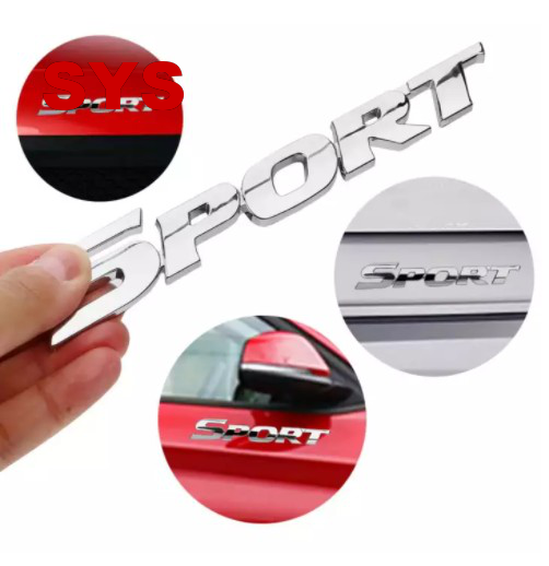 Sys Car Metal D Sport Logo Emblem Badge Sticker Trunk Fender Decal