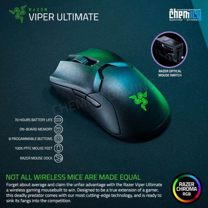 Razer Viper Ultimate Hyperspeed Wireless Gaming Mouse Lazada Indonesia