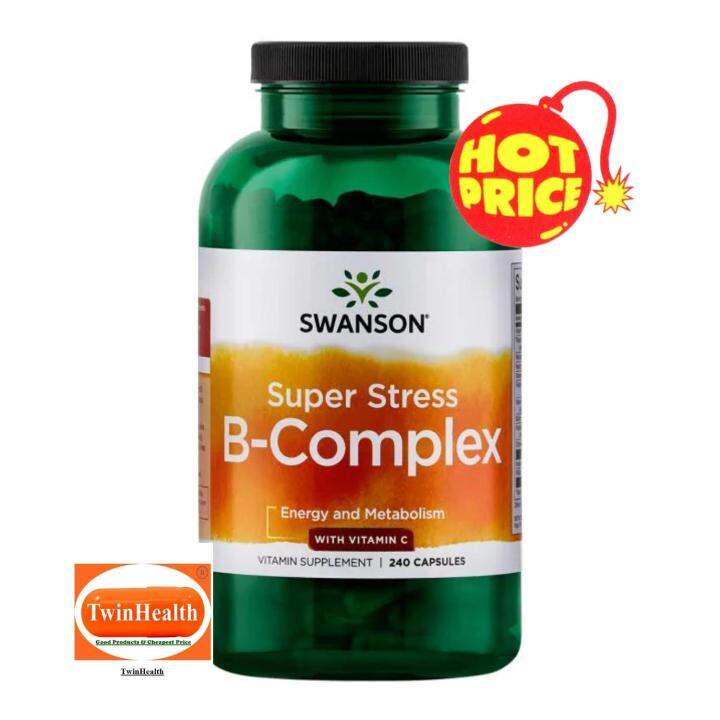 Swanson Premium Super Stress Vitamin B Complex With Vitamin C