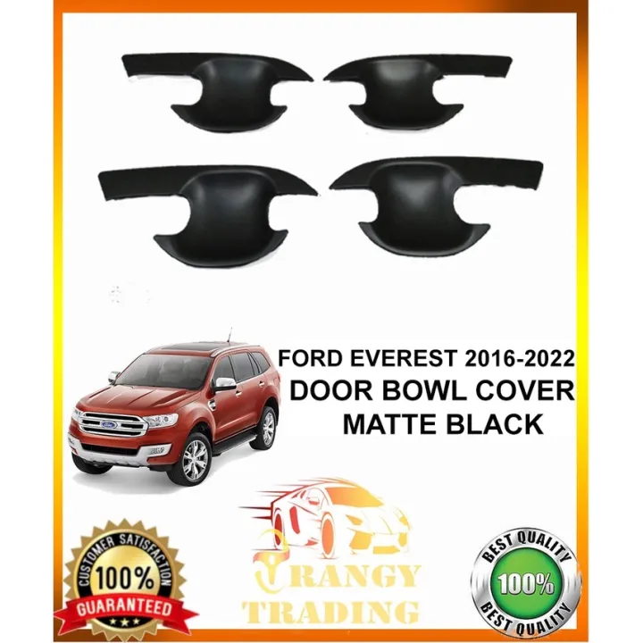 Ford Everest 2016 To 2022 Door Bowl Cover Matte Black 2017 2018 2019