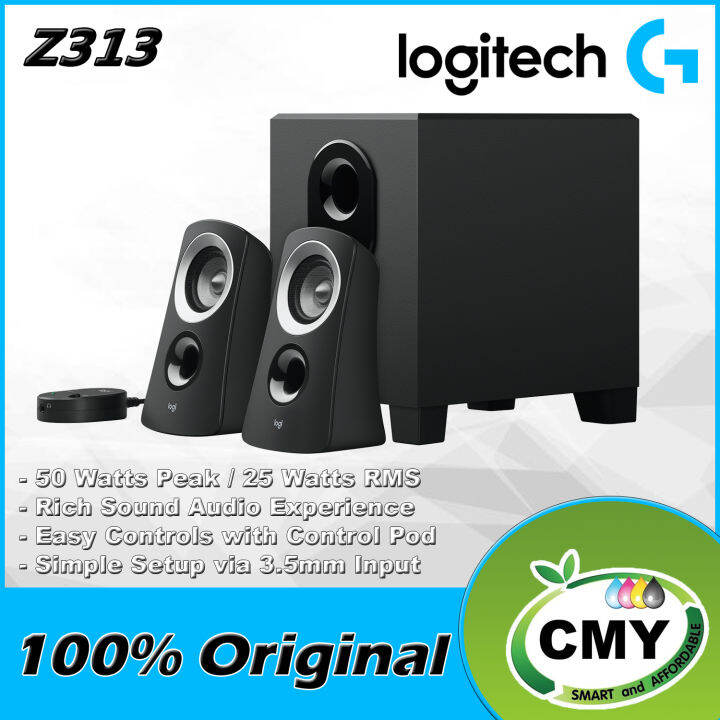 LOGITECH Z313 SPEAKER SYSTEM WITH SUBWOOFER SPEAKER SYSTEM WITH RICH