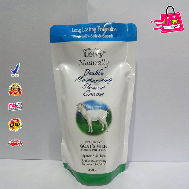 Leivy Shower Cream Goats Milk Ml Refill Leivy Sabun Mandi Cair