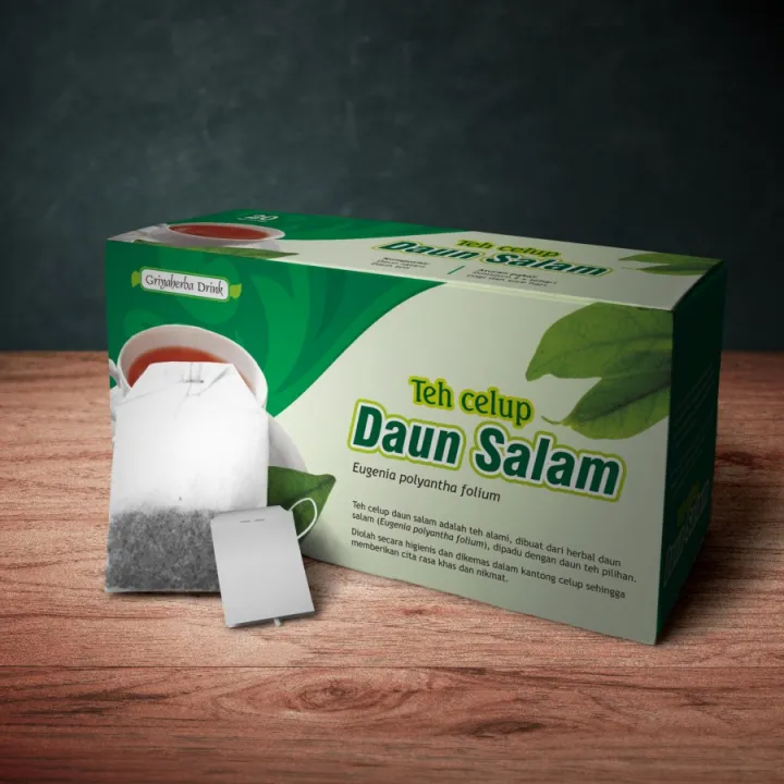 Teh Daun Salam Griya Herba Minuman Herbal Celup Isi 20 Kantong Sachet