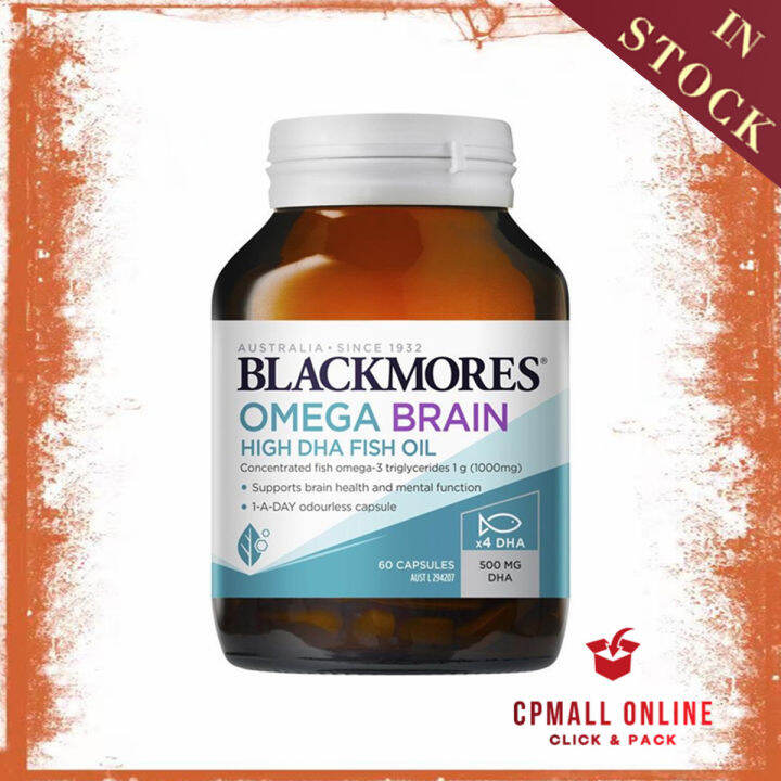 Expiry Date 03 2027 Blackmores Omega Brain High DHA 500mg Odourless