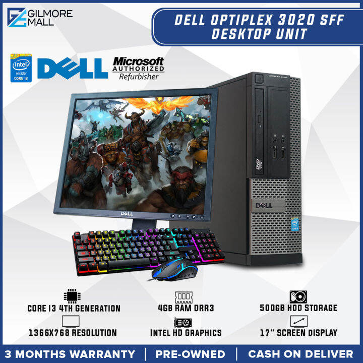 SALE PC SetDell Optiplex 3020 SFF Desktop Package Intel Core I3 4th