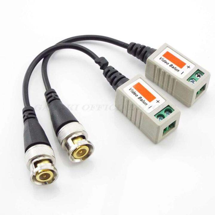 Cat5 UTP Video Signal Camera Connector Twisted BNC CCTV Balun Passive