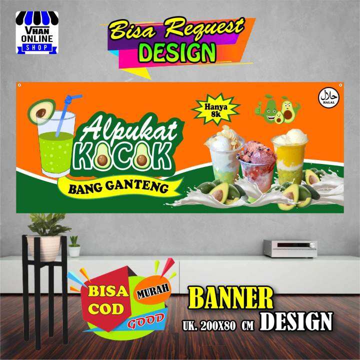 Banner Spanduk Alpukat Kocok Avocado Kocok Keren Lazada Indonesia