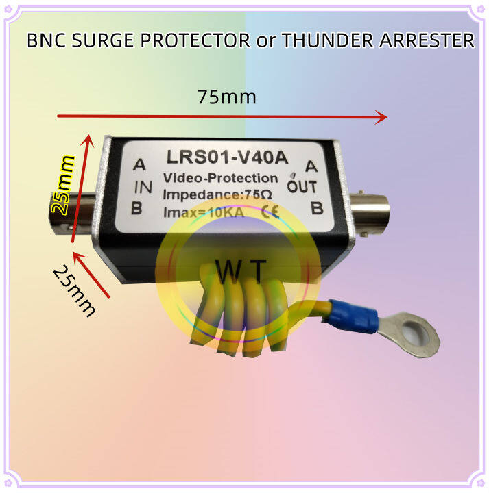 Bnc Coaxial Surge Protector Thunder Lightning Arrester Protection