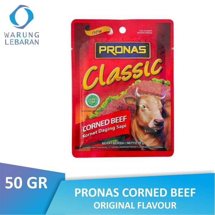 Pronas Corned Beef Original Gr Kornet Daging Sapi Pronas Lazada