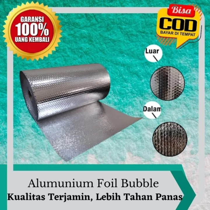 Aluminium Alumunium Foil Bubble Double Side Atap Peredam Panas Permeter